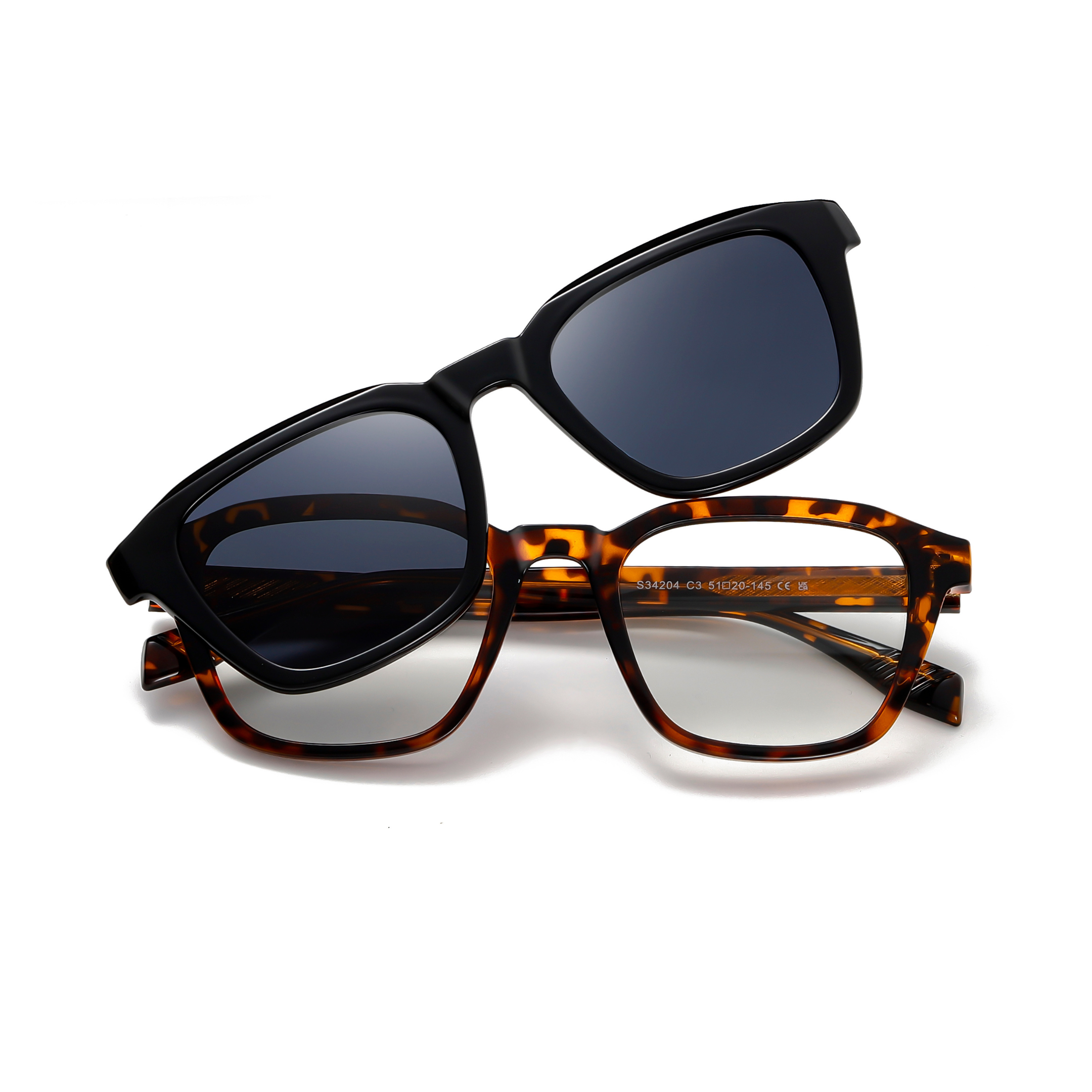 Soren - 2 in 1 Clip On Glasses